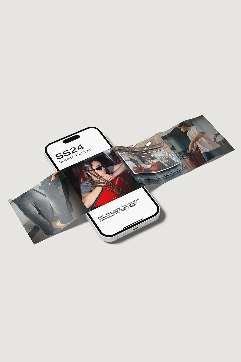 Mobile product build foldout