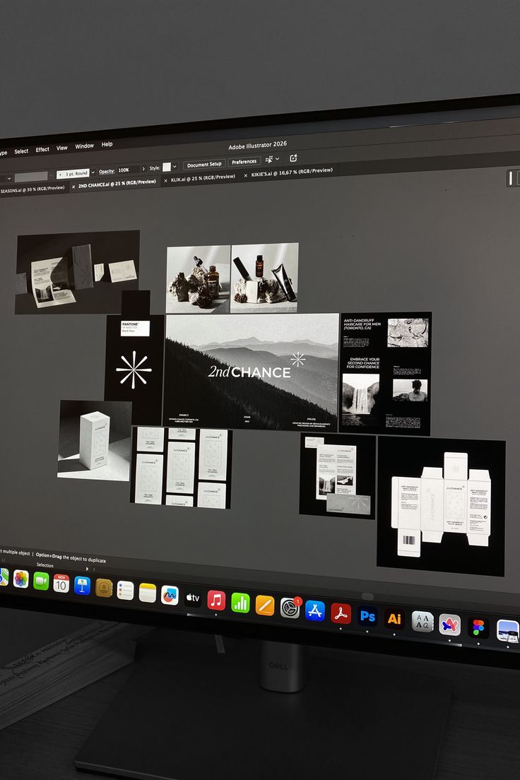 2nd Chance branding on Adobe Illustrator